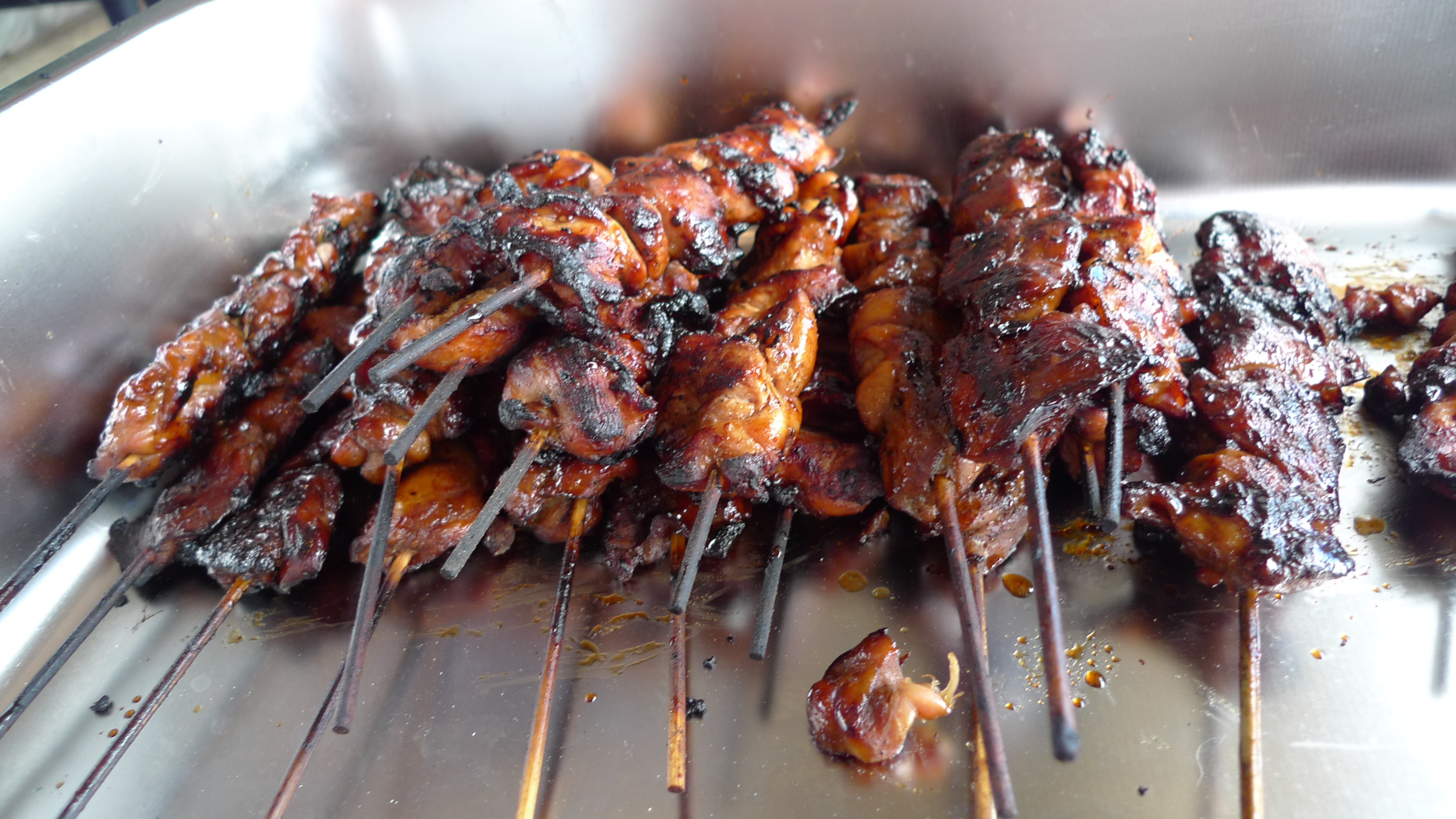 Food at the Guam Micronesia Island Fair Barbecue Chicken